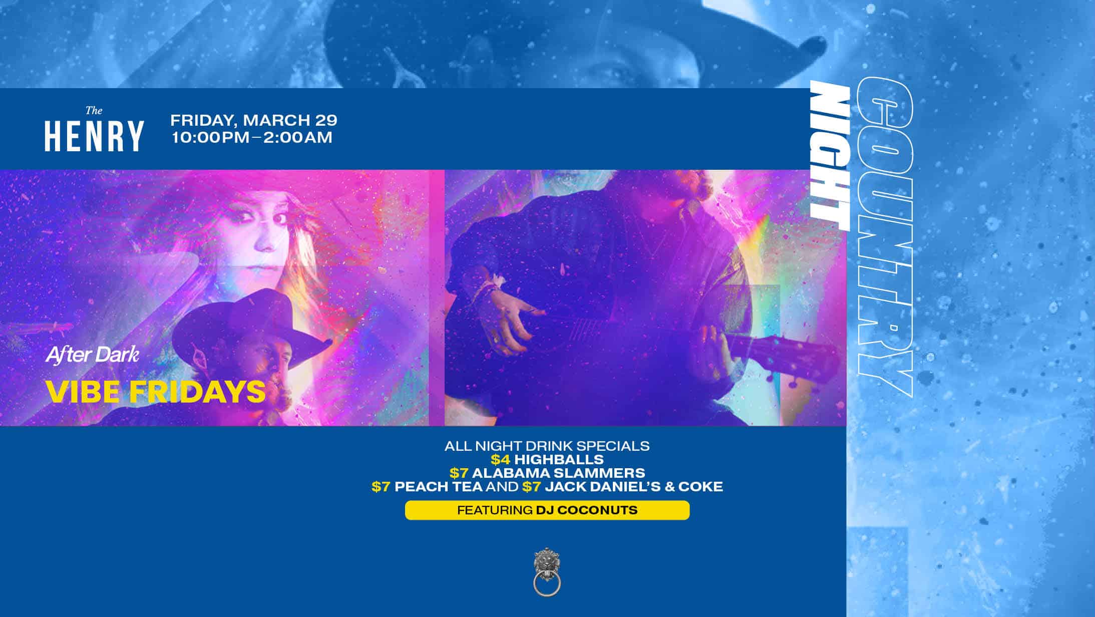 After Dark Country Night at The Henry on March 29th